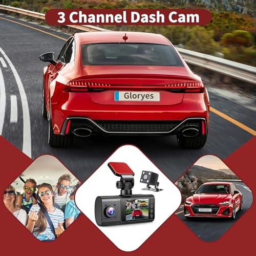 3 channel dash cam 1440P