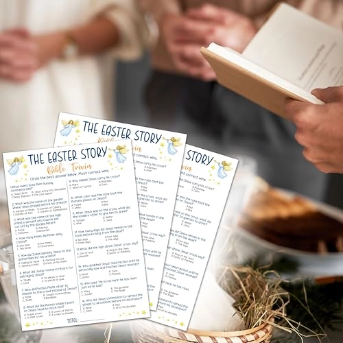 Easter Game Cards - 16 years and up 20 game cards & 1 answer card