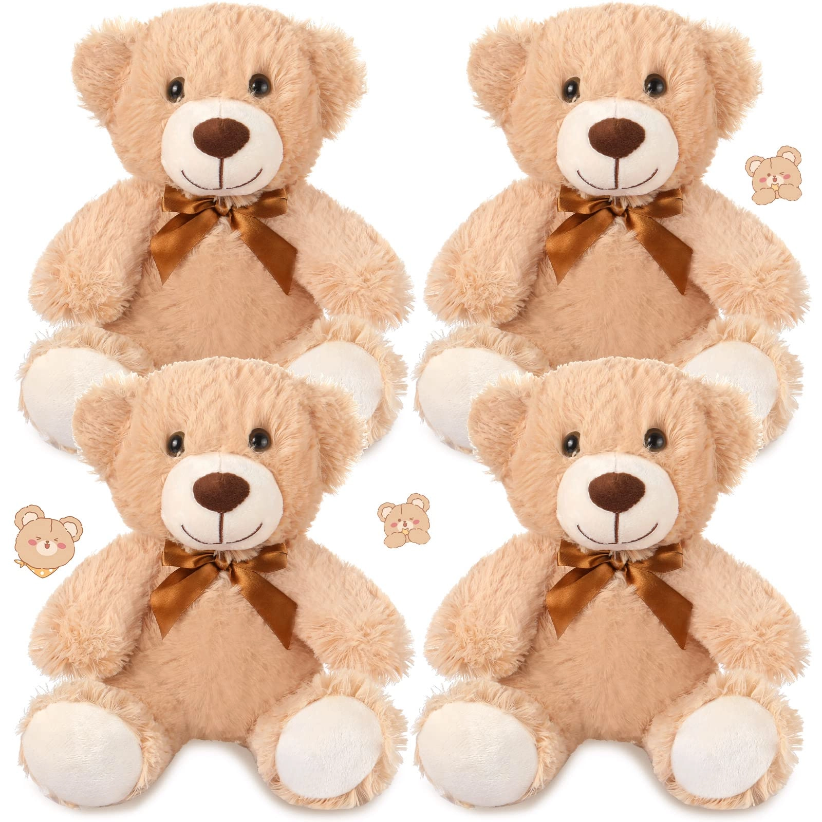 Teddy Bears - 35 cm 4 Pack
