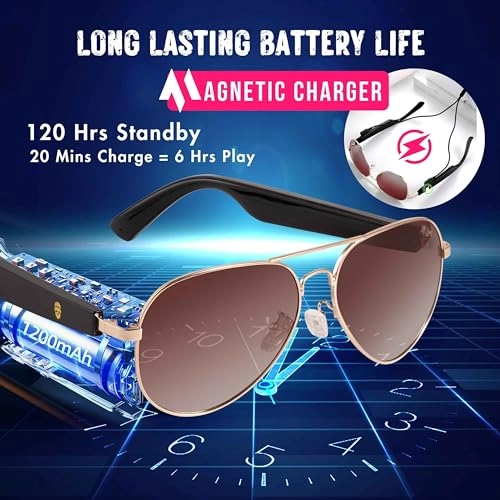Alpha - Smart Sunglasses Bluetooth 5.3 120H Standby