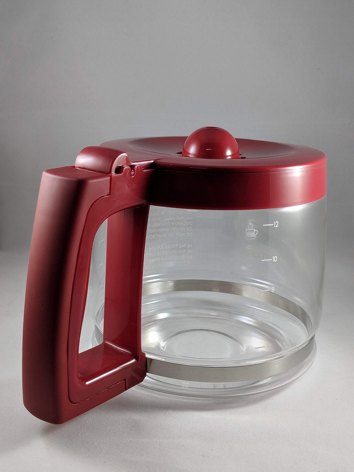 100.40707310 Coffee Maker Carafe - OEM Red Color Handle & Lid