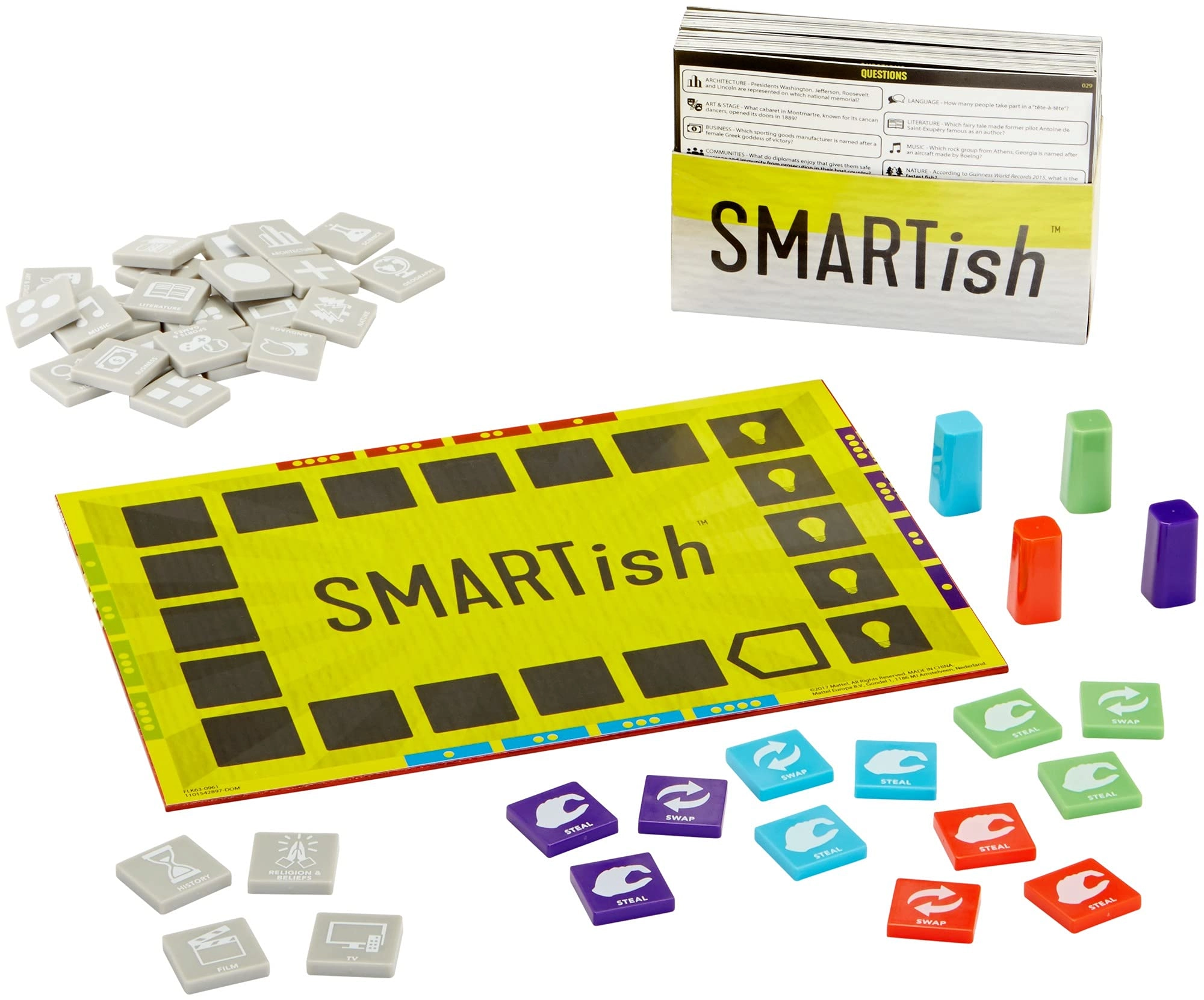 Mattel Games Smartish - Trivia Category-Swap Strategy