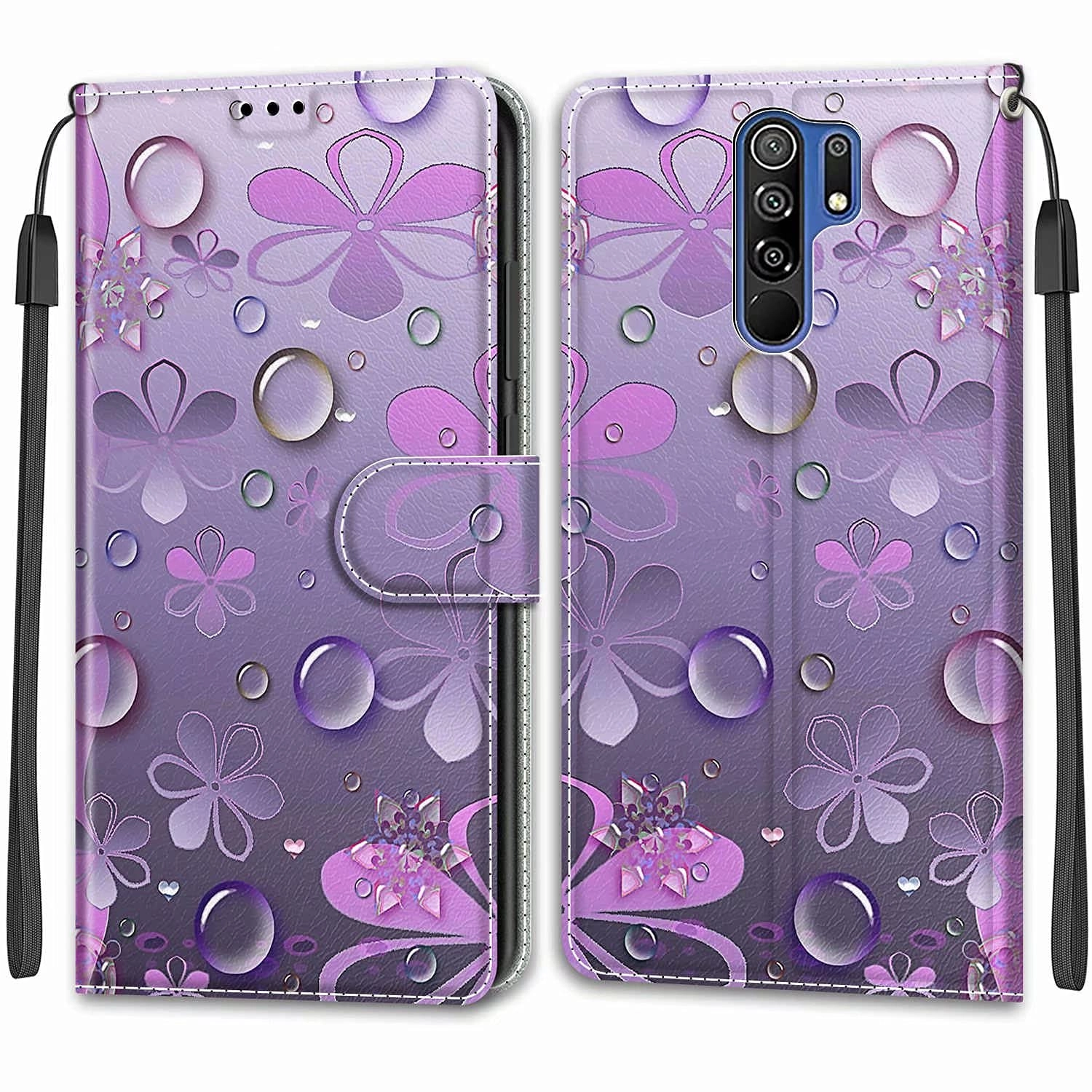 Wallet Case for Xiaomi Redmi 9 - PU Leather + Tpu