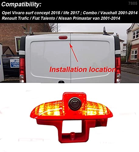 Vivaro Rear View Camera - night mode 4-pin connector 628 x 586 pixels