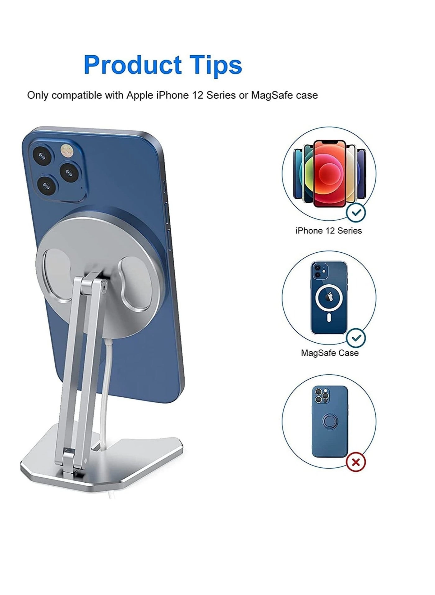 Mag Safe Charger Stand - Aluminum iPhone 12