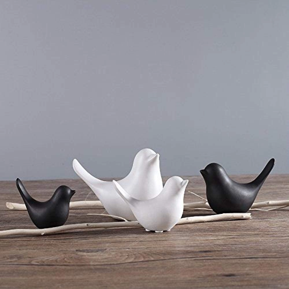 White Birds Statues - Ceramic