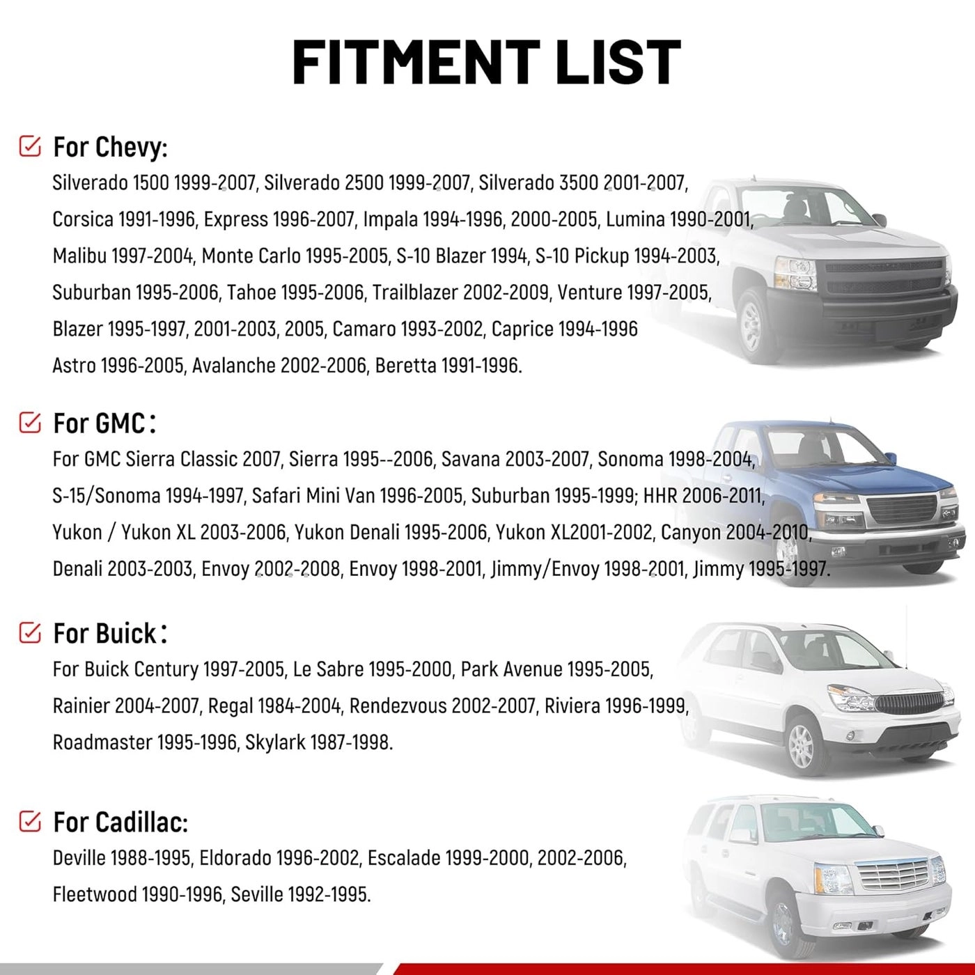 Speaker Adapter Spacers - 6.5 inch + Speaker Wire Harness