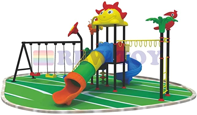 Rainbow Toys RW-12024 - Outdoor Children Playground Set 6.7 * 4.6 * 3.3 Meter