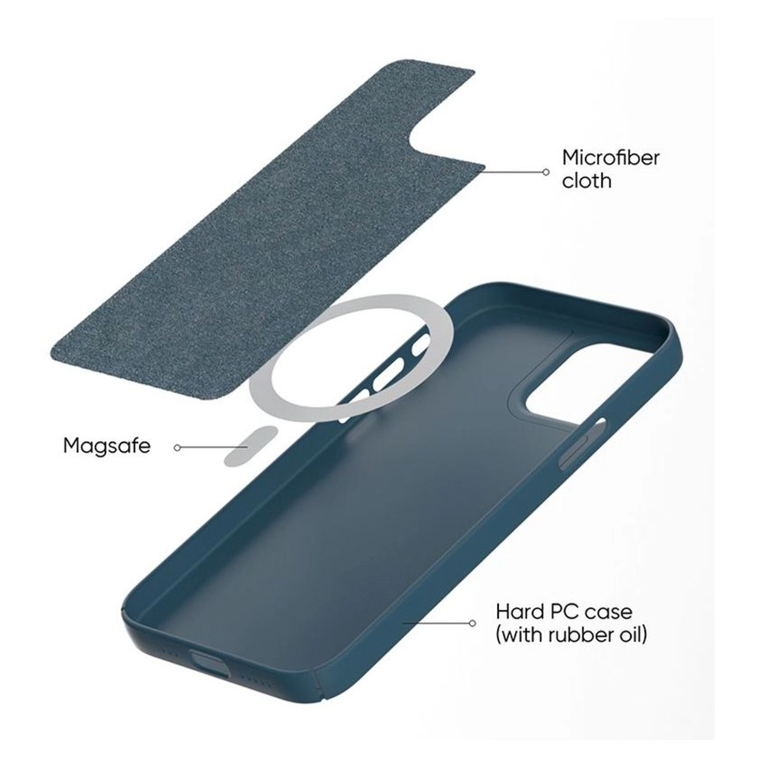 Efficiente-Series Silicone Case for iPhone 12 / iPhone 12 Pro