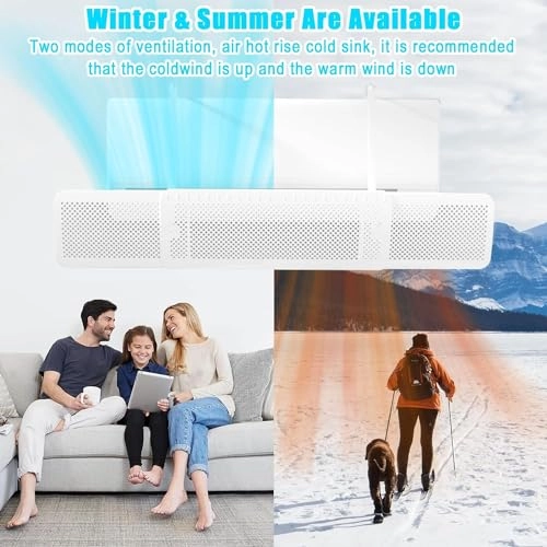 Air Conditioner Deflector - White Universal Adjustable Vent