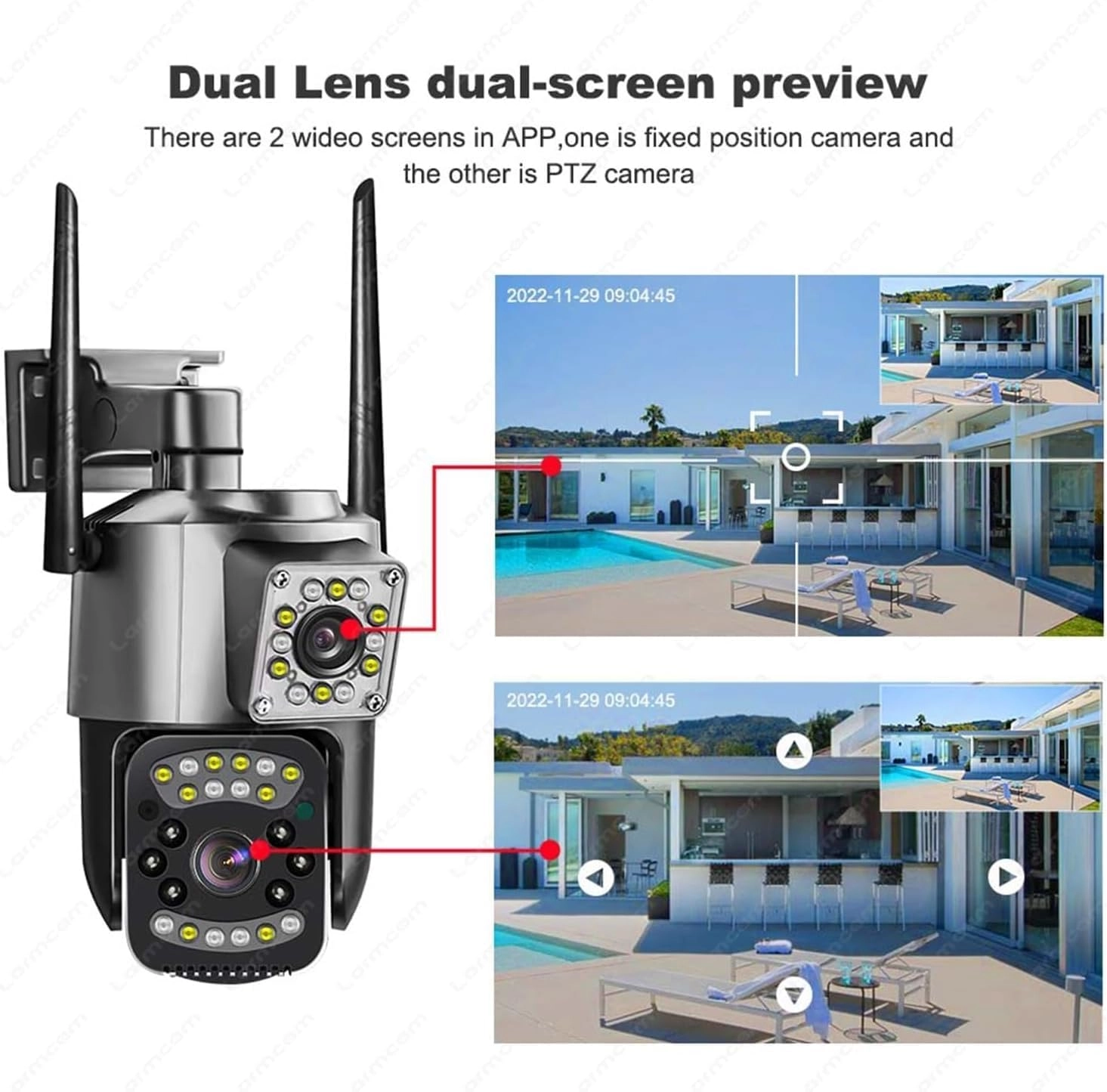 3MP Dual Lens CCTV Camera