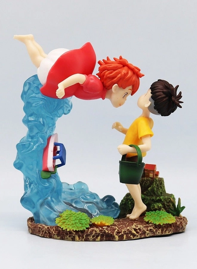 halamodo Ponyo - Ponyo on the Cliff (18 cm) (QQ0129)