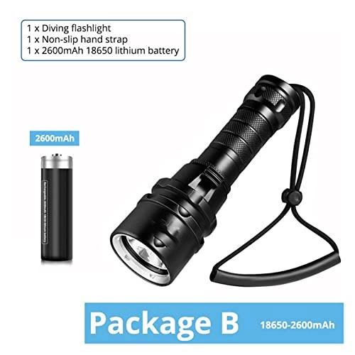 Diving Flashlight - T6 2600mAh IP68