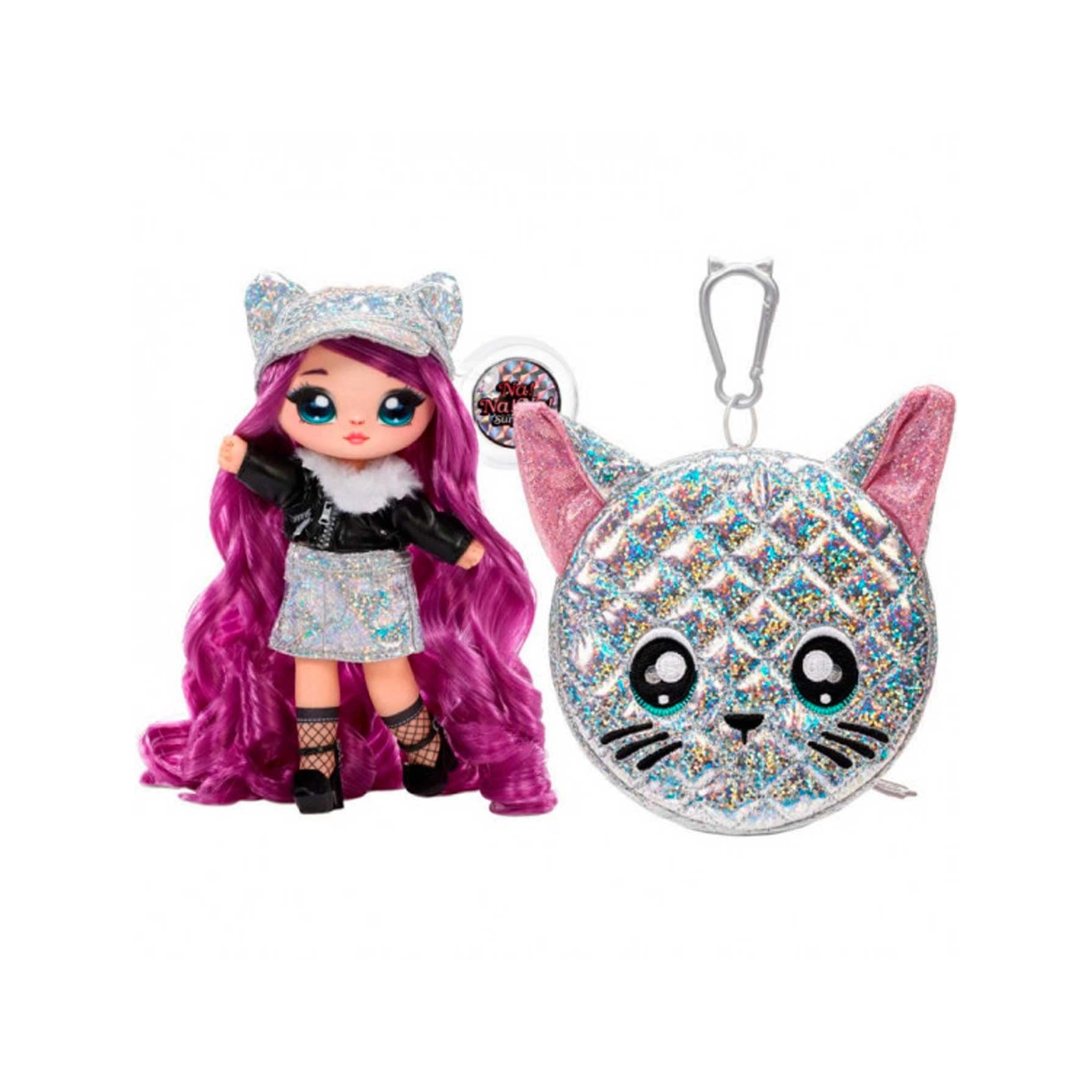 MGA Entertainment Chrissy Diamond Pom Doll - 2-in-1 Metallic Multicolor