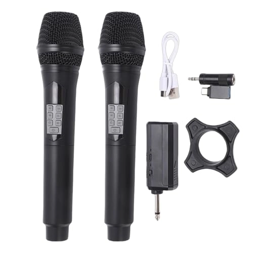 Wireless Handheld Microphone System - 2 x Microphone 2.4G