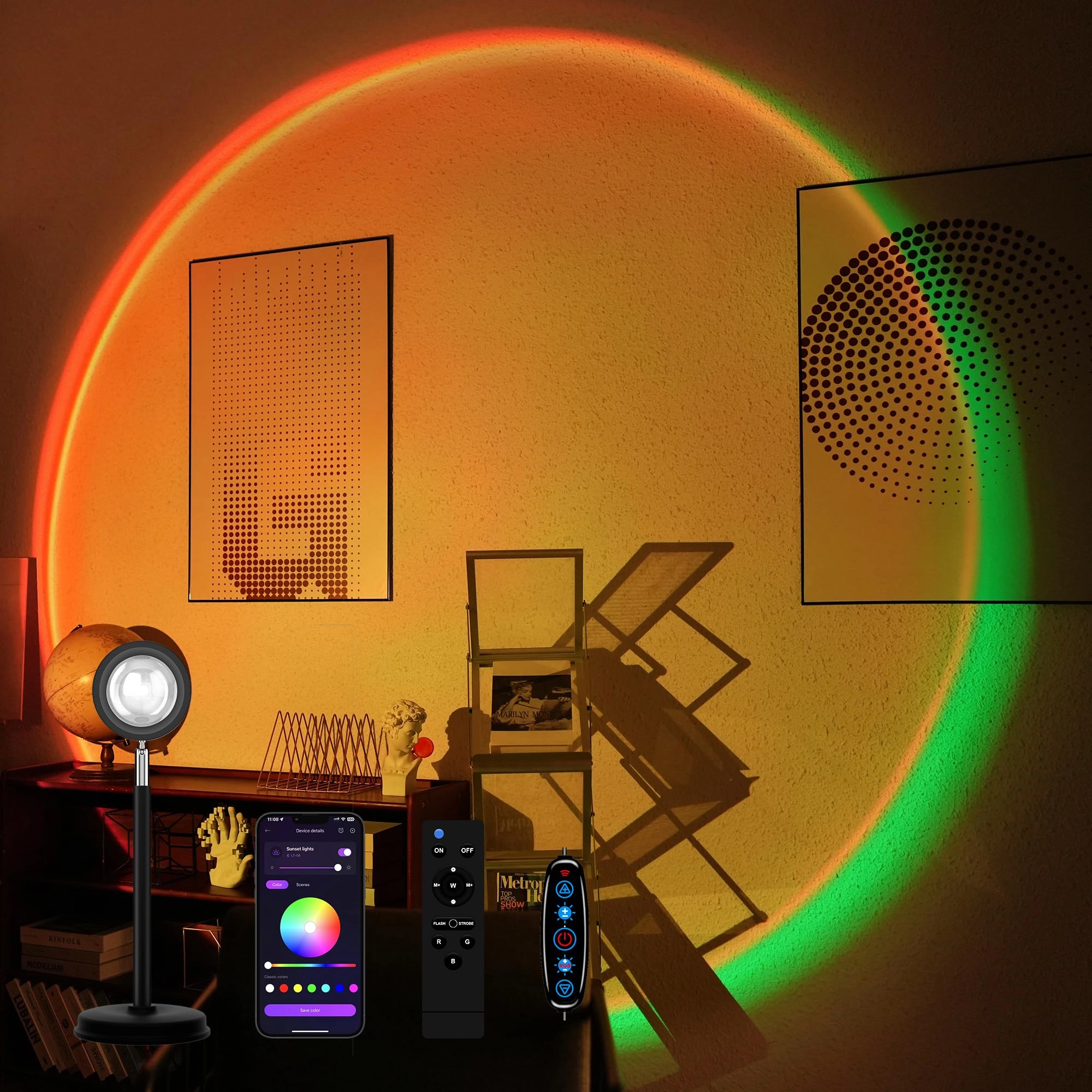 Tsrarey Sunset Lamp Projector - Corded Electric Multicolor