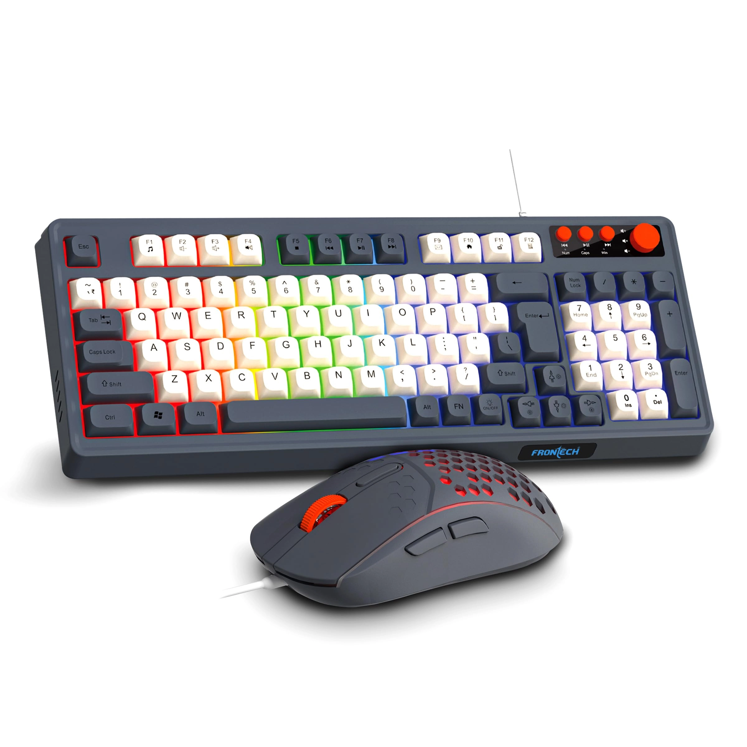 Frontech Private Limited Aero Blade Gaming Keyboard & Mouse Set - QWERTY Wired