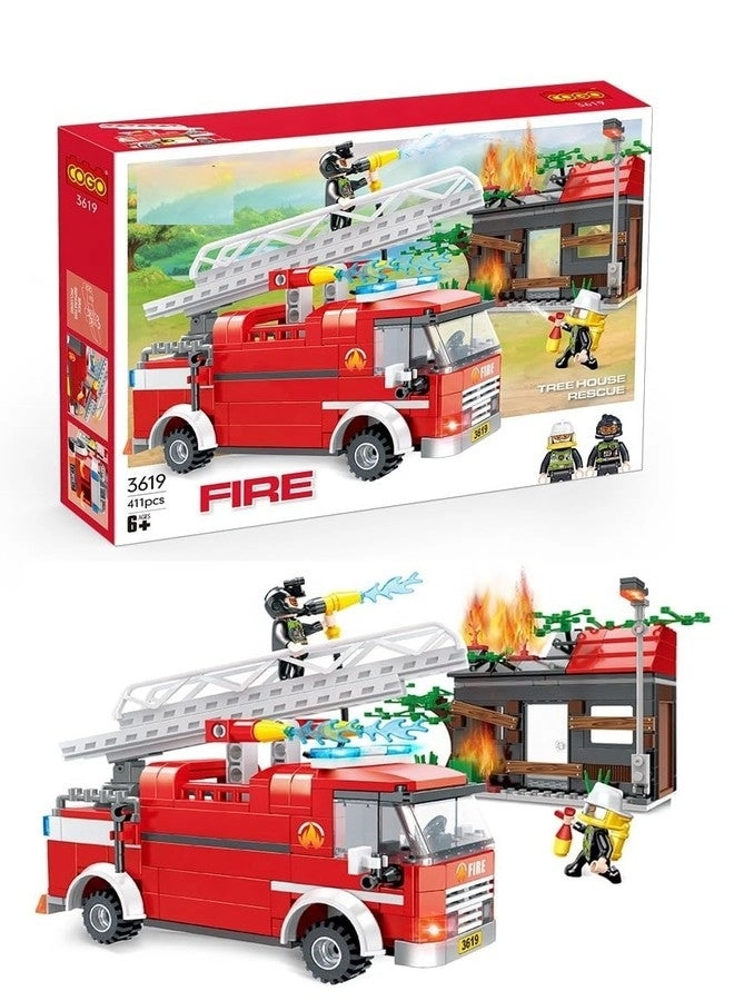 SKYBUCKET Fire Rescuer Van - 411 pcs