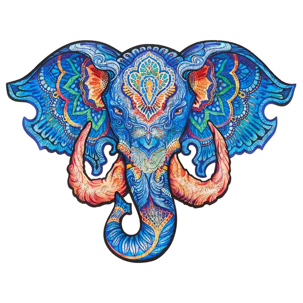 Eternal Elephant Wooden Puzzle (4107390-ELEPHANT_S) - 102 pcs