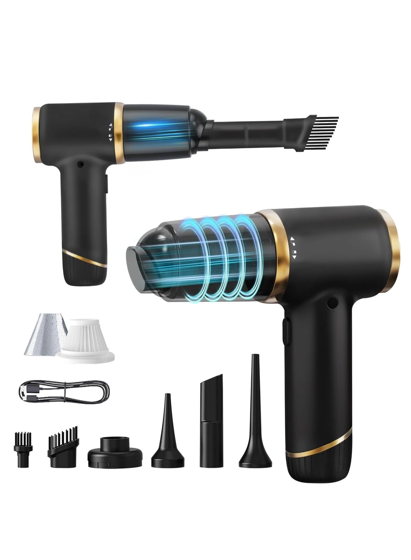 spa luxetique Handheld Vacuum Cleaner - 15000PA 6 in 1 Portable Cordless