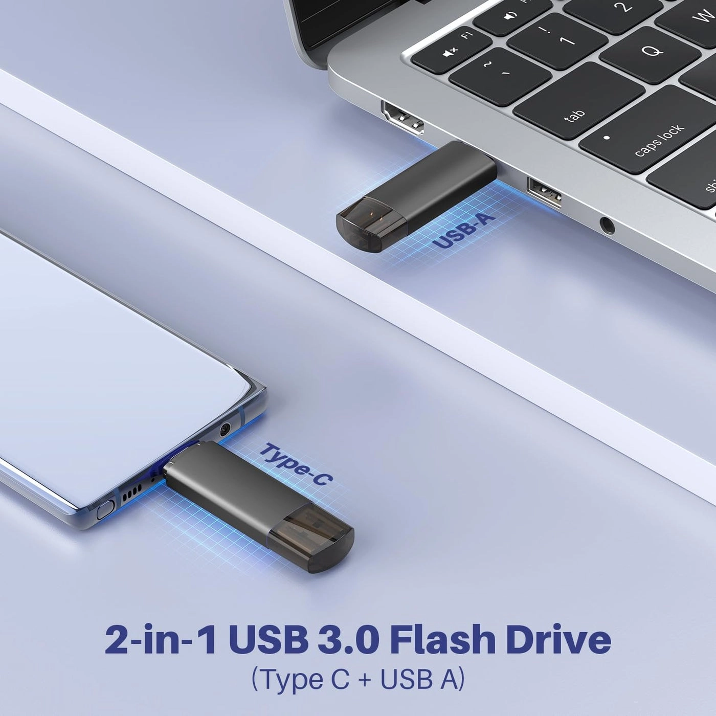 U207 - USB 3.0 128GB USB-A&USB-C