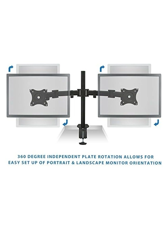 Dual LCD Monitor Desk Mount Stand - 2 27in
