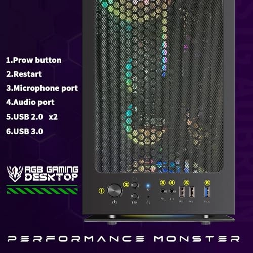Gaming PC Desktop - Ryzen 5 2600 16GB 512GB