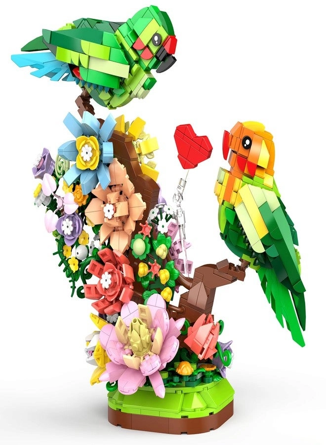Vziimo Parrot Floral Building Set