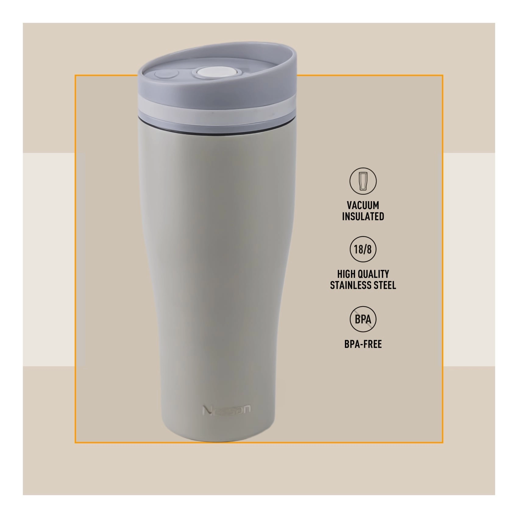 Stainless Steel Double Wall Vacuum Mug - 360ml