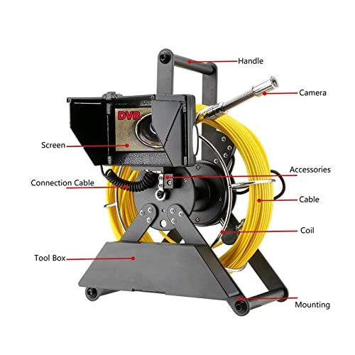 Sewer Drain Industrial Endoscope System - 4.8mm 20m