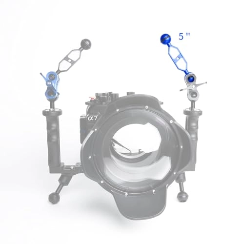 Double Ball Extension Arm - 5" 1" Ball Head Underwater