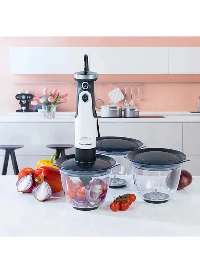 Total Control Hand Blender Prep Set - 8 Speeds Multi-Function Attachments
