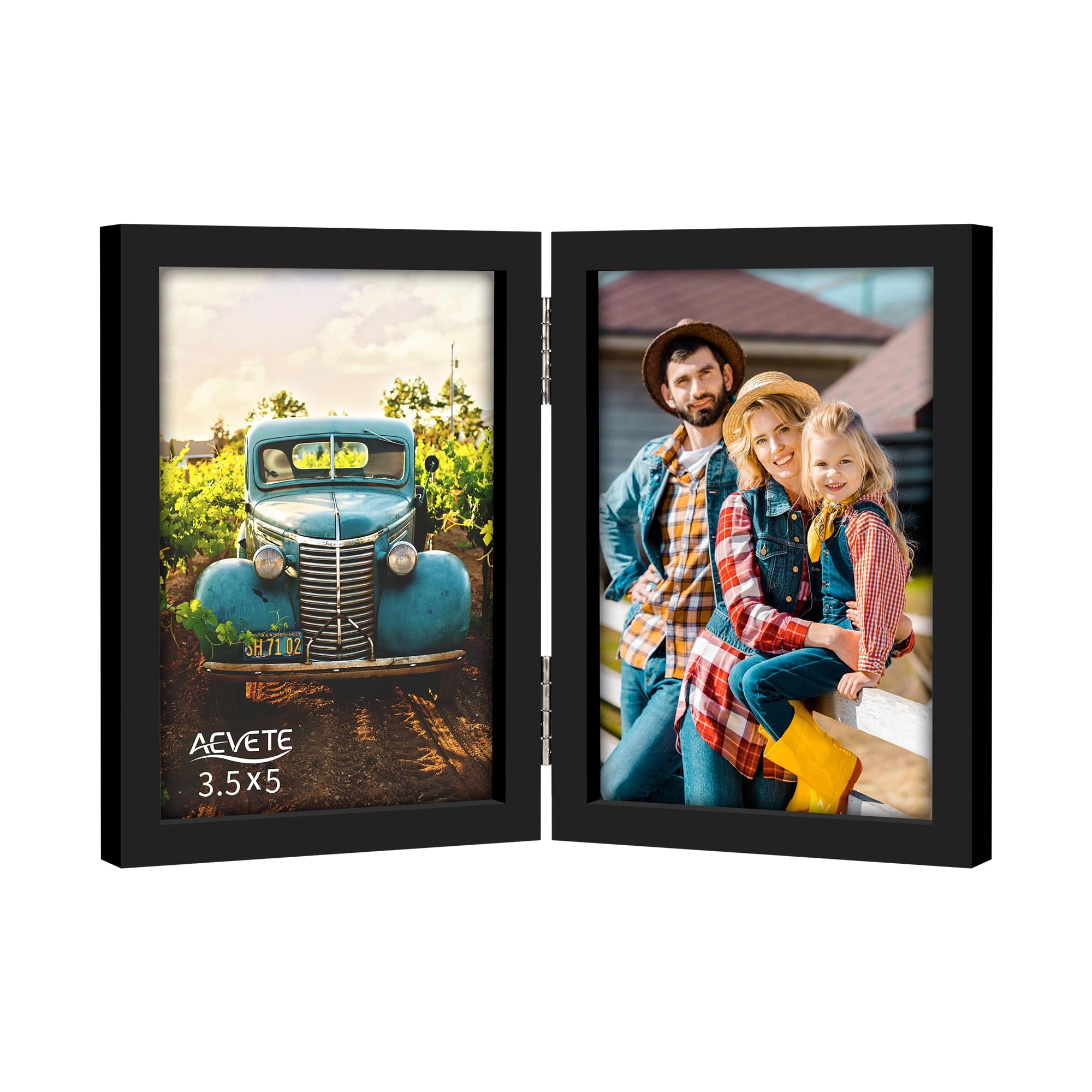 Double Picture Frame - 3.5x5 in 2 picture frames