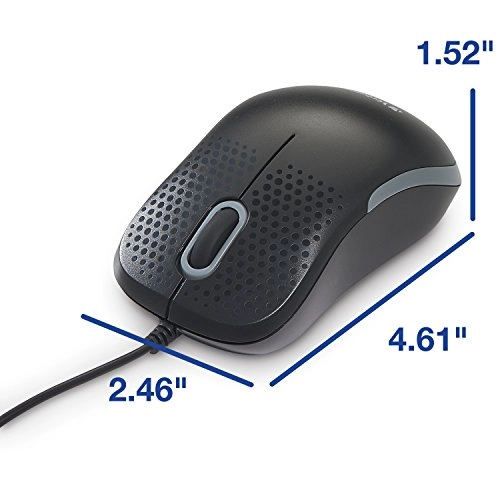 Silent Corded Optical Mouse - USB