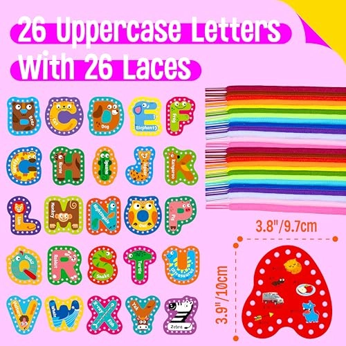 Lacing Cards - Kid 26 pieces