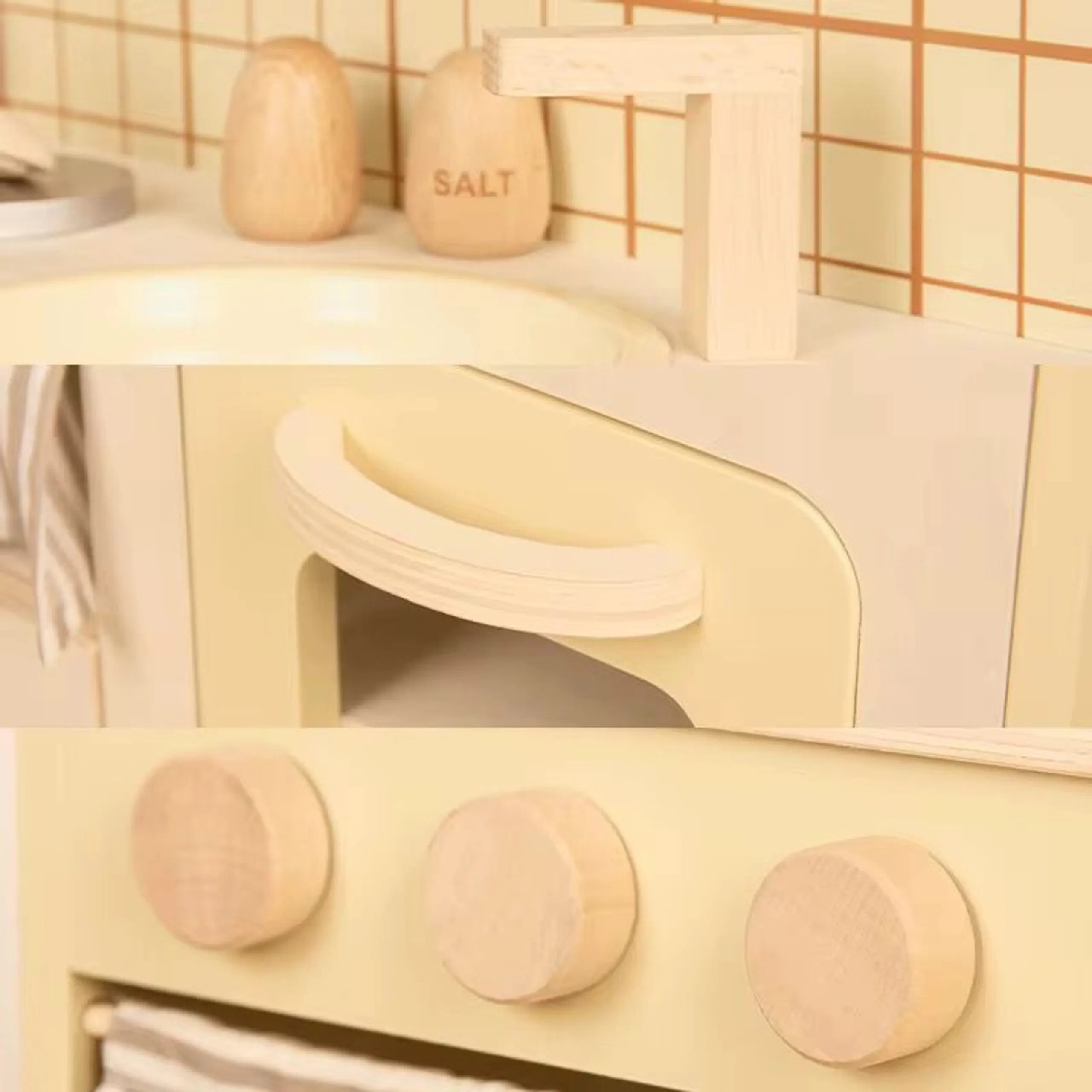 Wooden Kitchen Play Set - 13 pcs (38231668-P2849M)