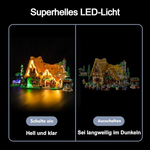 43242 Snow White and The Seven Dwarfs' Cottage - LED Lighting Kit Standard Version
