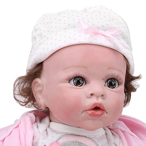 Reborn Baby Doll - 55cm Vinyl Silky Hair