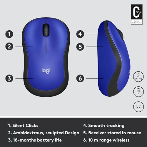 M220 Silent Mobile Mouse - Wireless