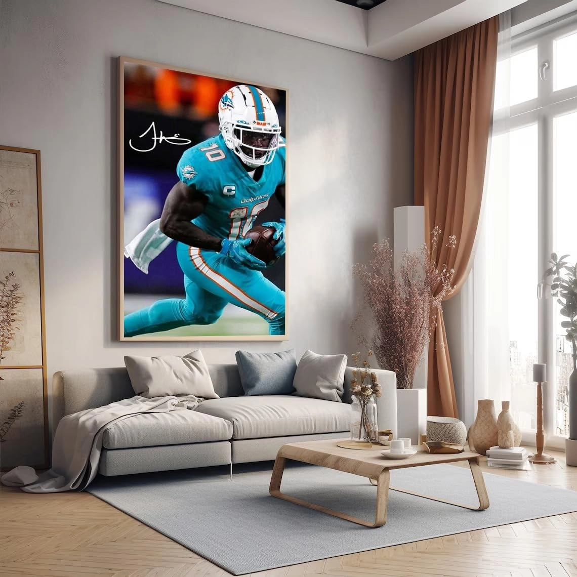 Tyreek Hill Poster - Canvas 16 x 24 in Framed