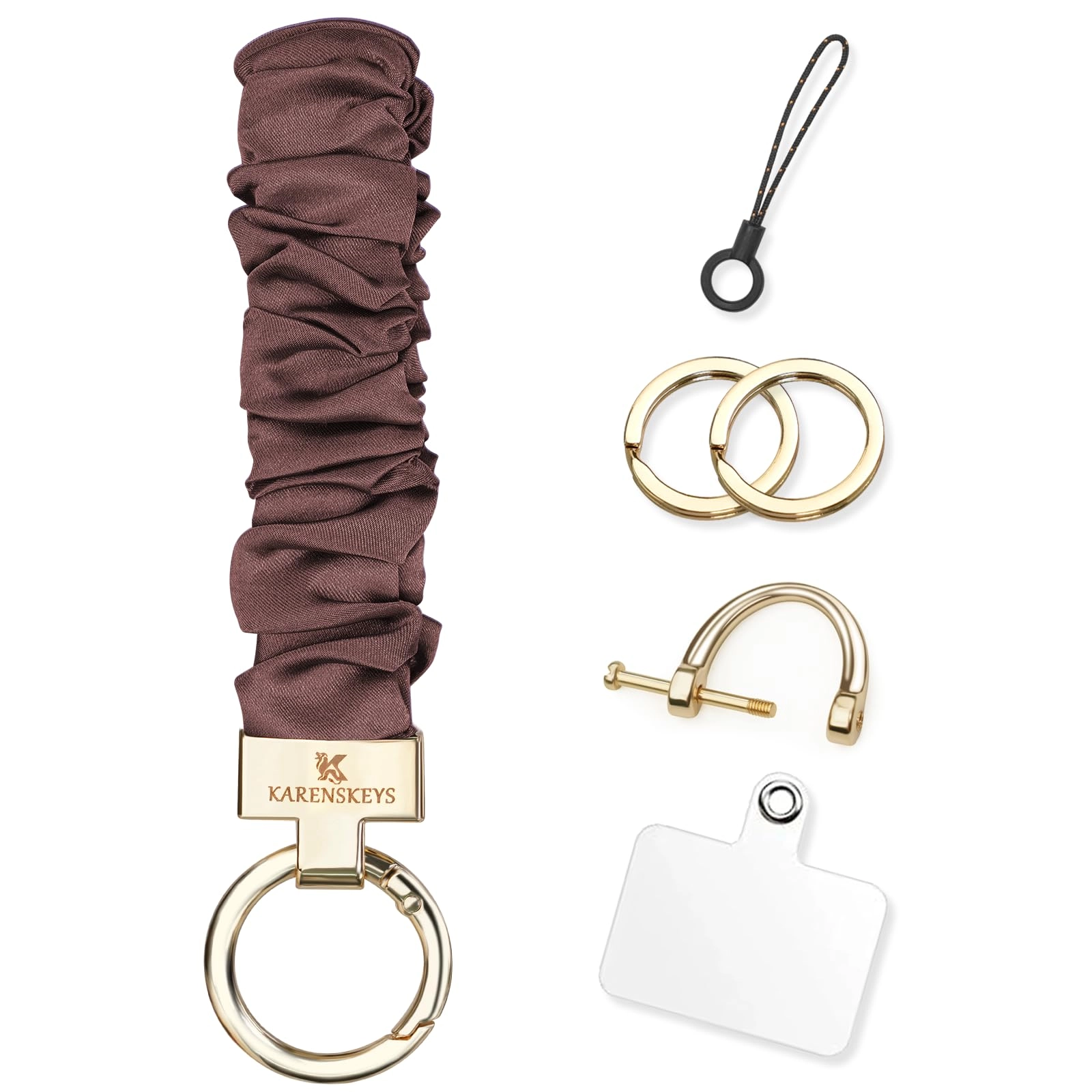 Scrunchie Keychain Wristlet - Colour