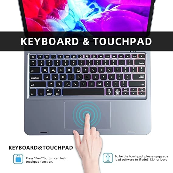 Detachable Keyboard Case with Trackpad and Pencil Holder for iPad Pro 12.9-inch