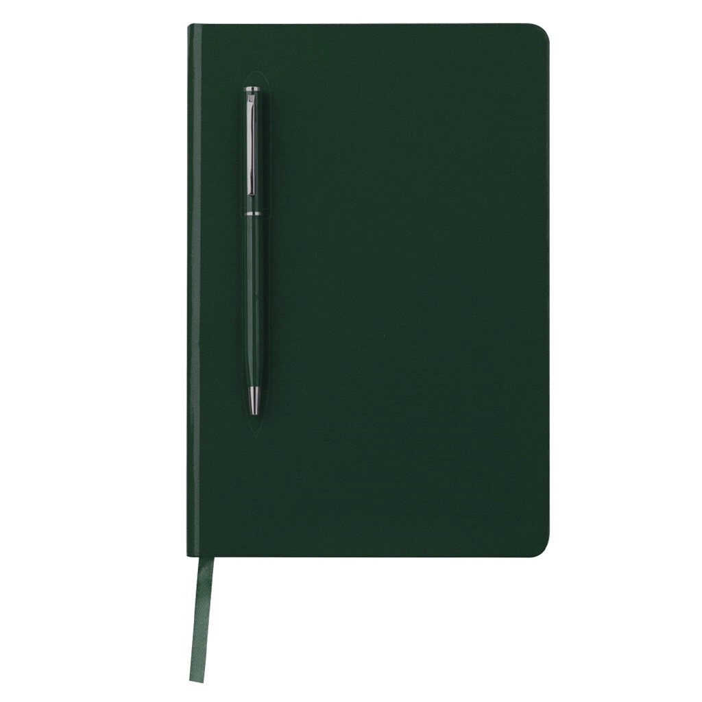 JASANI LLC Soft Touch Hardcover Notebook and Pen Set A5 Hardcover - Lined 80 Sheets