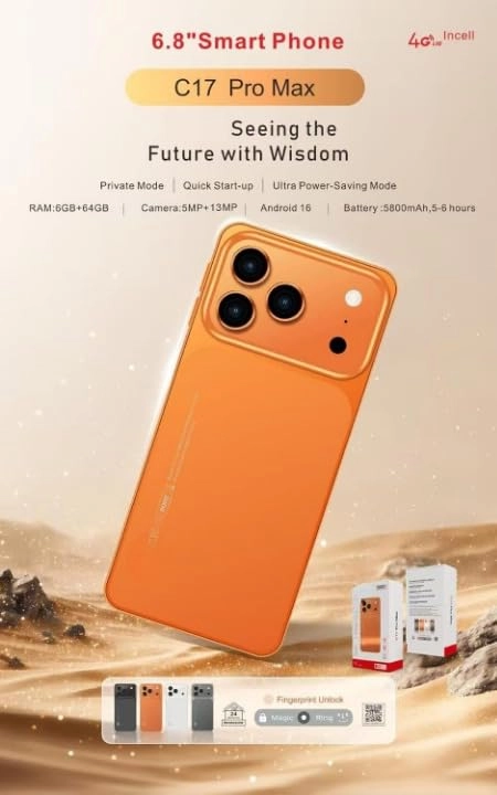 C17 pro max 6GB 64GB