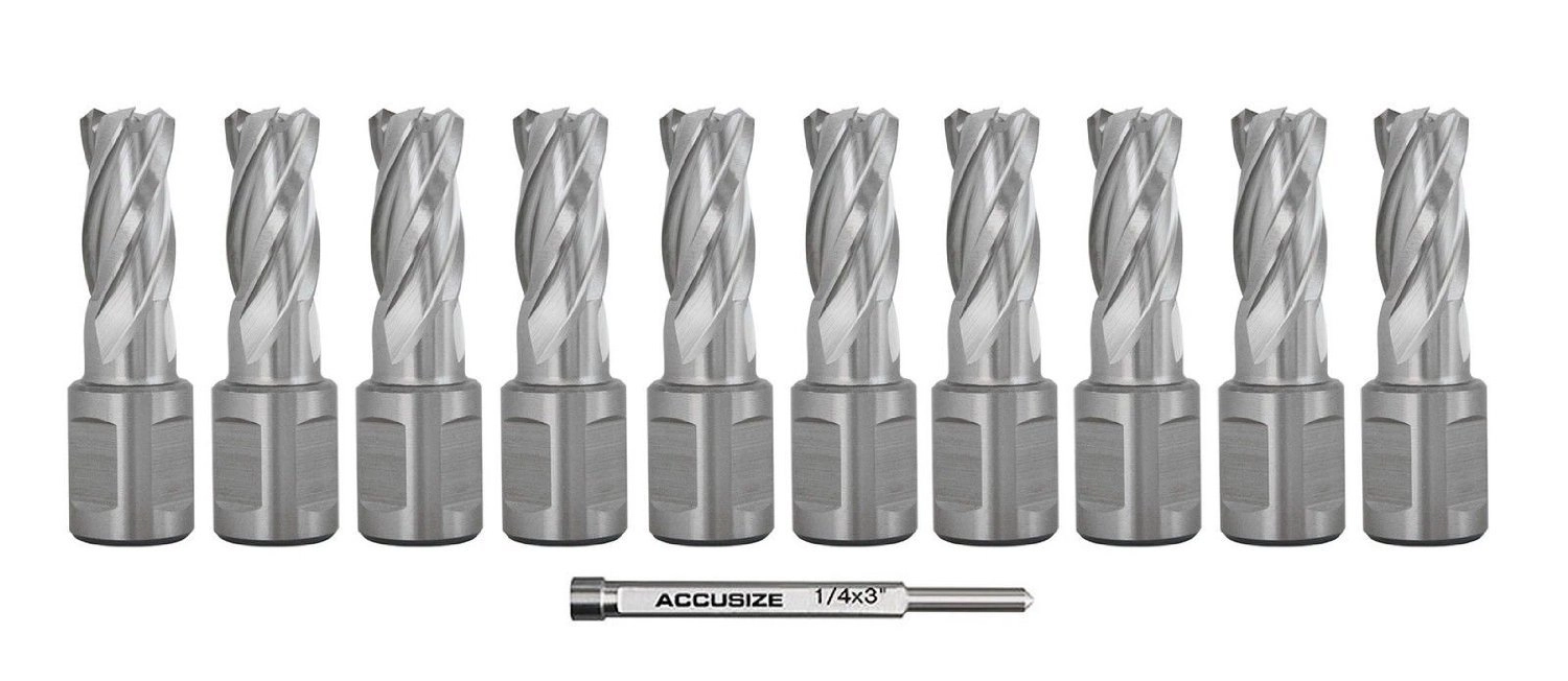 Accusize Co.,Ltd. Annular Cutter - 6.35 Millimeters steel