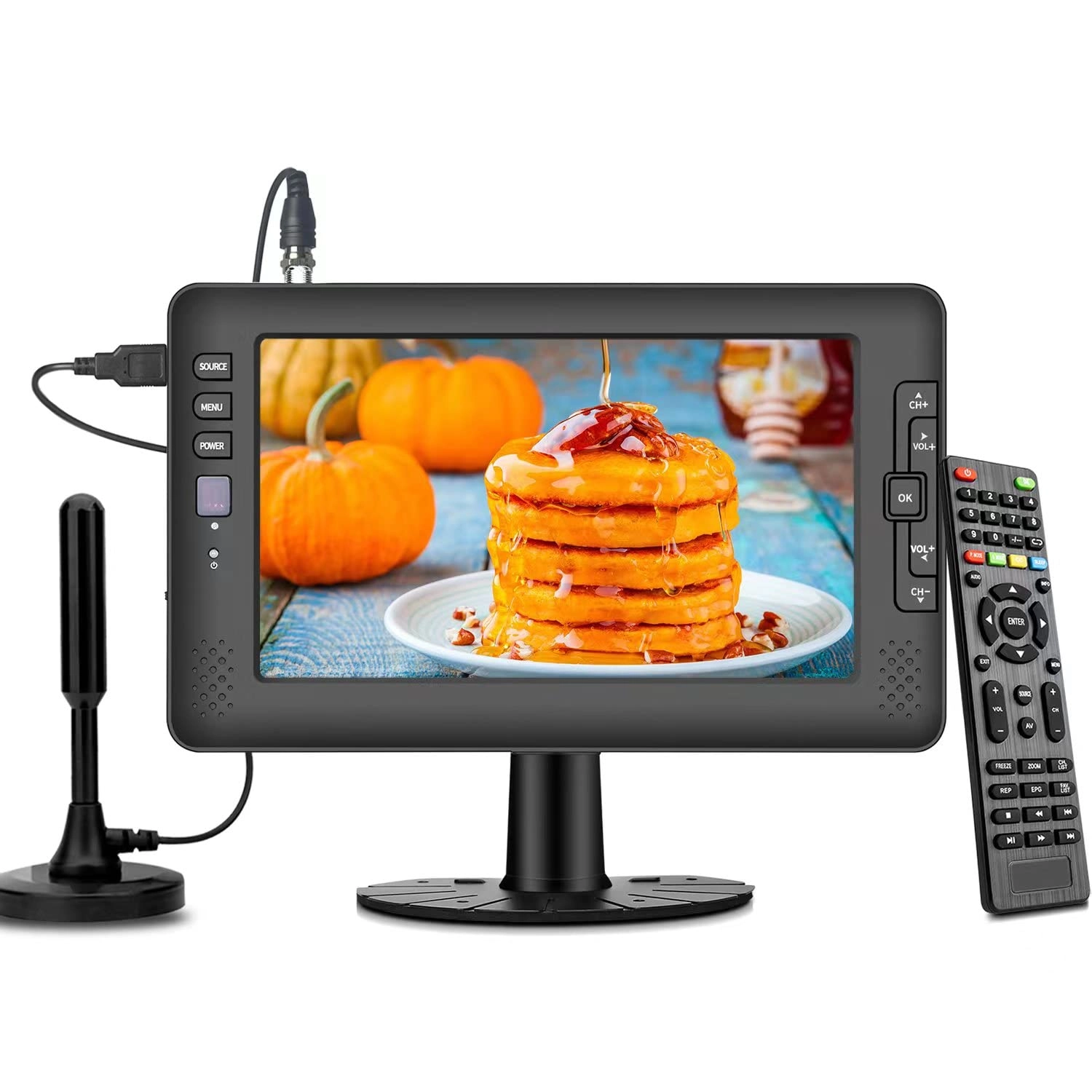 Jexiop IPS Screen Portable TV - 480p 9"