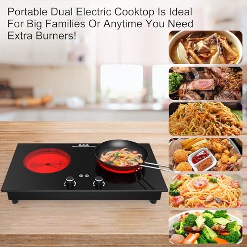2 Burner Electric Cooktop - Electric hob