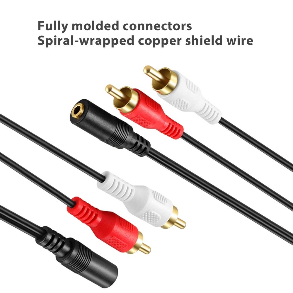 3.5mm to RCA Stereo Audio Cable Adapter