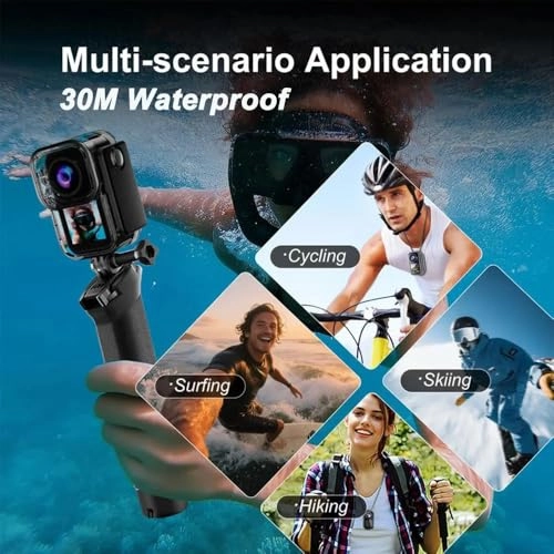 Outdoor Action Camera - 5K 6-Axis Anti-Shake Dual Screen