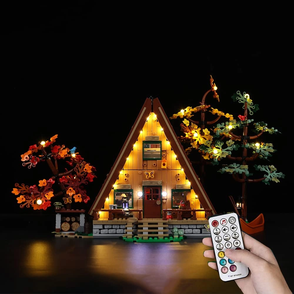 T-Club LED Light Kit for 21338 A-Frame Cabin - Compatible with Lego 21338